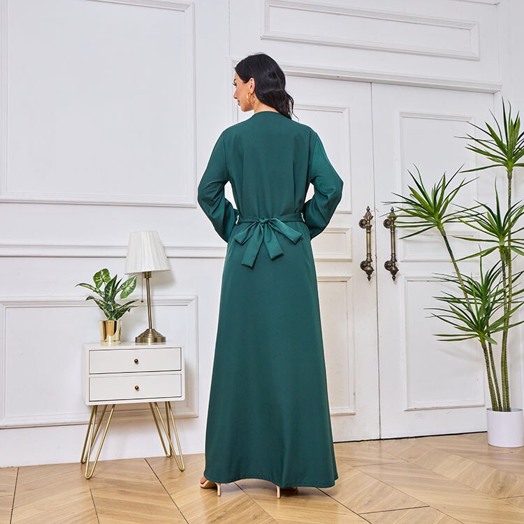 Open Abaya with Belt