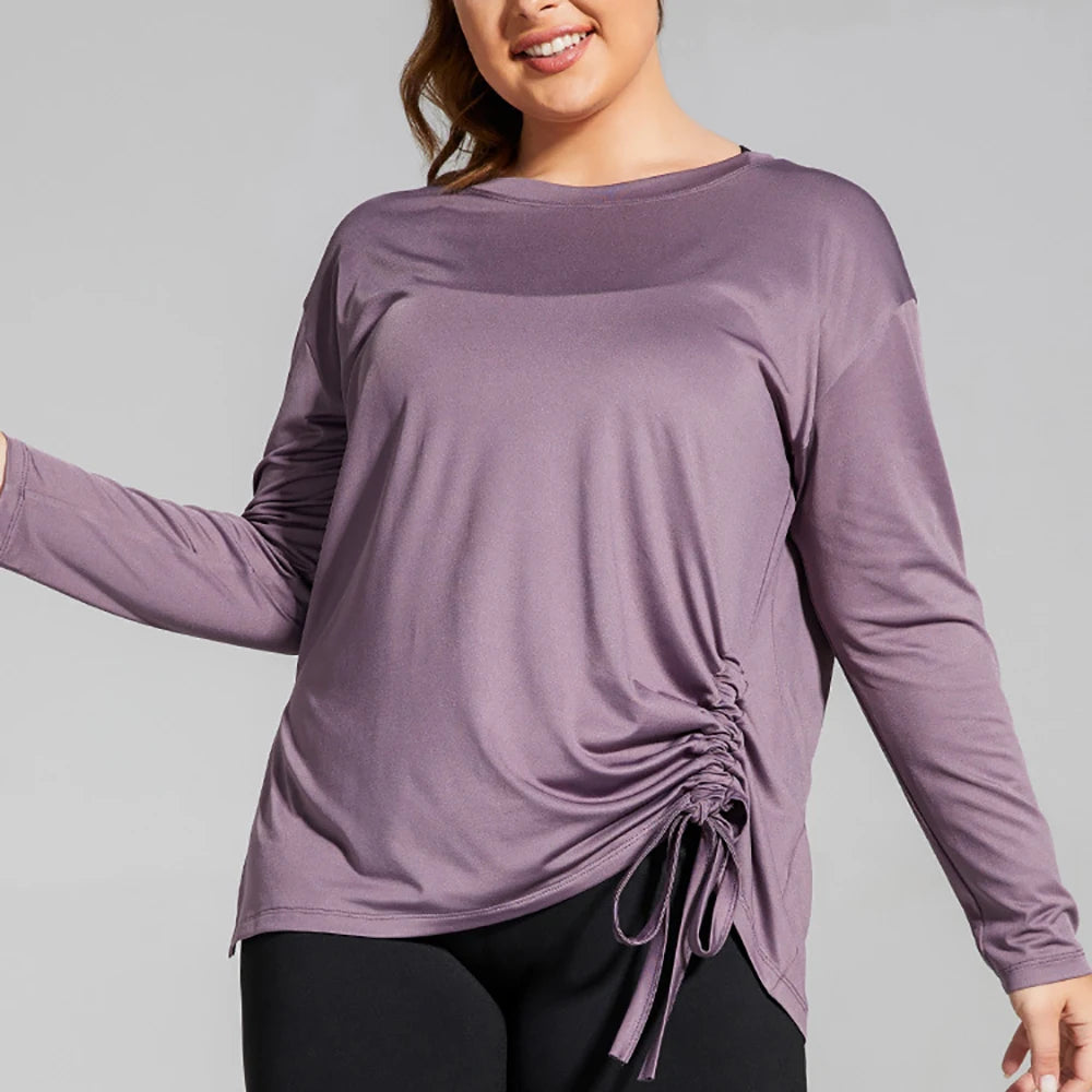 Plus Size Stylish Quick Dry Modest Exercise Yoga Clothes