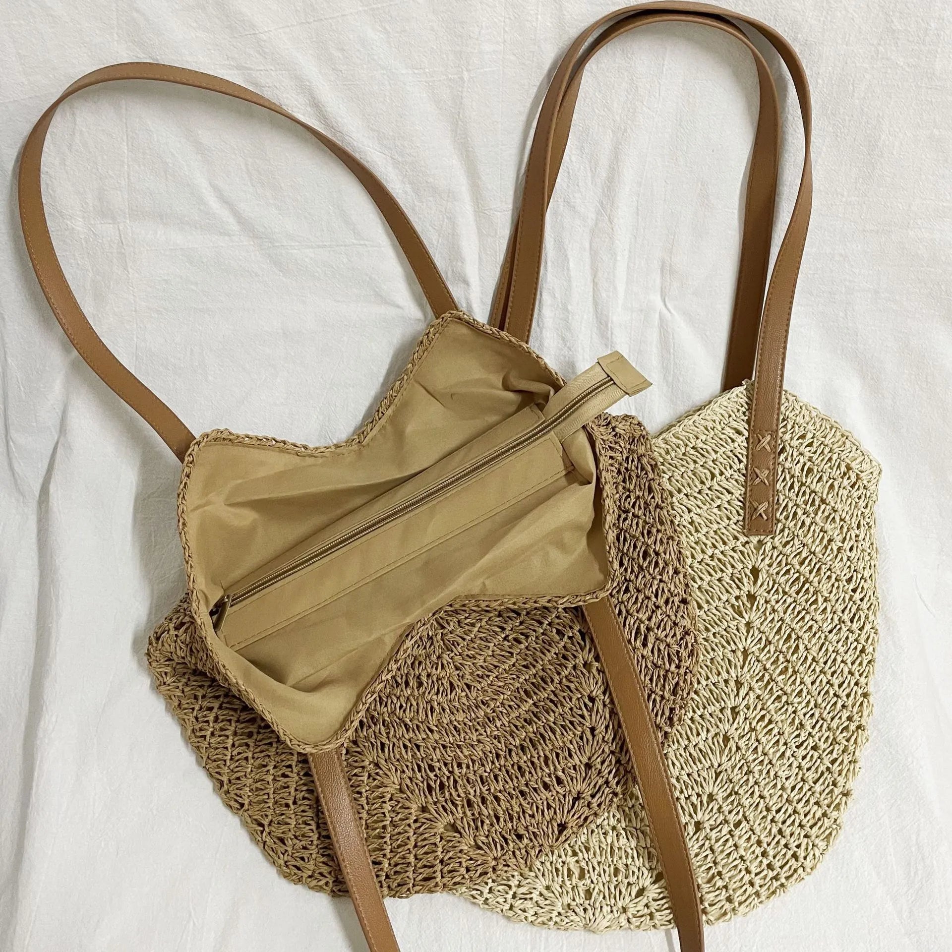 Chic Comfort: Boho Style Woven Bag with Effortless Sophistication