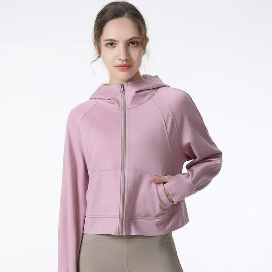 Purple pink Modest Athletic Jacket for an active and vibrant lifestyle.