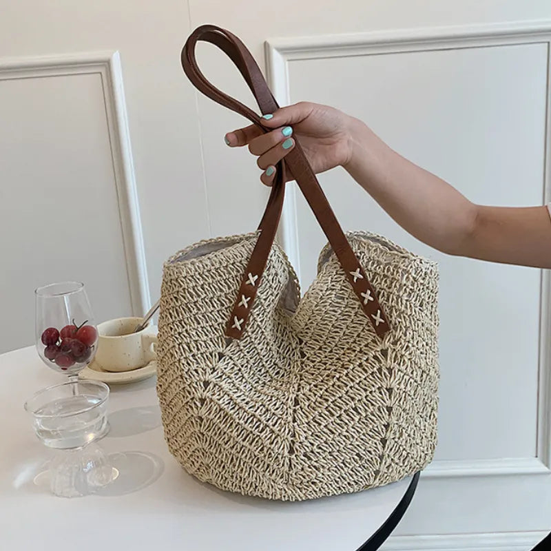 Boho Style Woven Shoulder Hand Bag